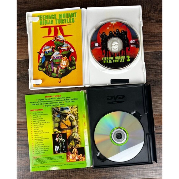 Teenage Mutant Ninja Turtles  I and III (DVD Movies) - Picture 2 of 3